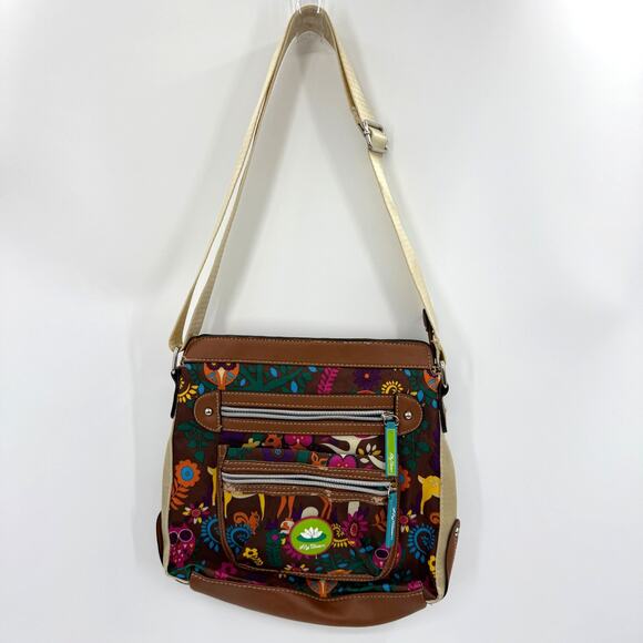 LILY BLOOM Woodland Recycled Plastic Shoulder Bag  Adjustable Strap [FLAW] - Picture 2 of 9